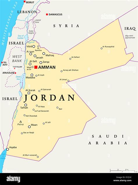capital of jordan|map of jordan and israel.